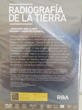 DVD Radiografía de La Tierra National Geographic