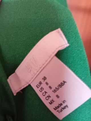 Vestido verde H&M talla 38