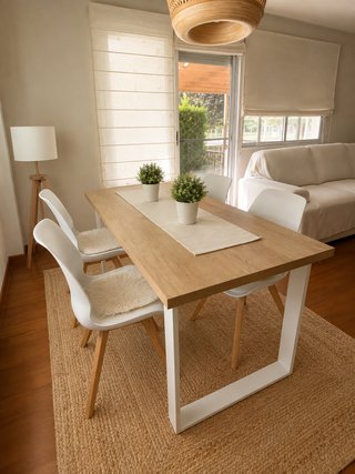 Mesa Comedor Nórdica Madera y Metal