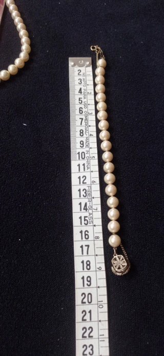 Conjunto  vintage collar y pulsera Majorica