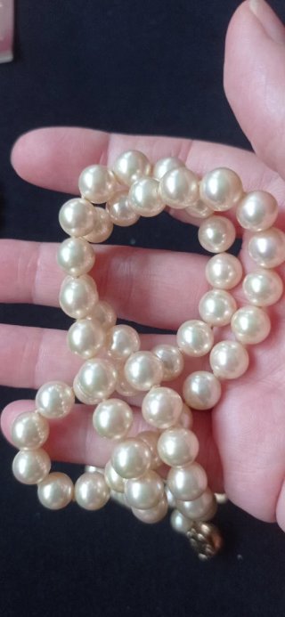 Conjunto  vintage collar y pulsera Majorica