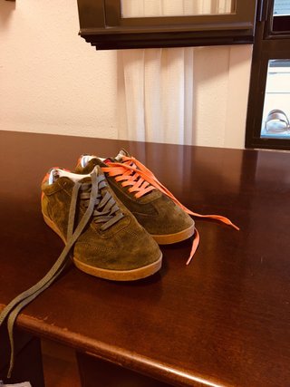 Zapatillas Ante Verde Oliva Carolina Herrera