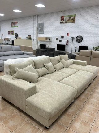 Nuevo sofa chaislongue beige ECONOMICO!!