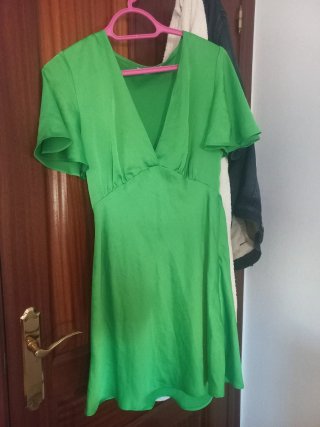 Vestido celeste de H&M talla S -Verde talla M