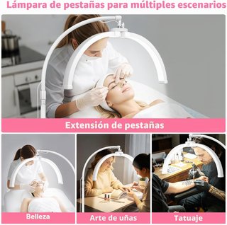 Lámpara LED de pie media Luna salones de belleza