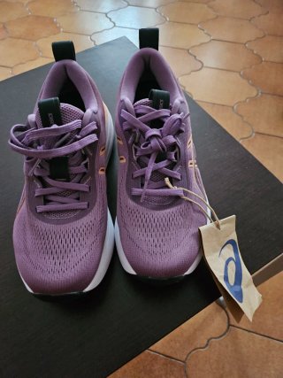 Zapatillas ASICS Morado y Naranja