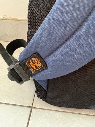 Mochila Timberland azul y beige