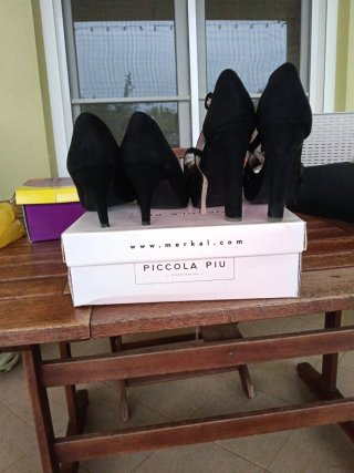 2 Pares Zapatos Verano/Invierno Negros