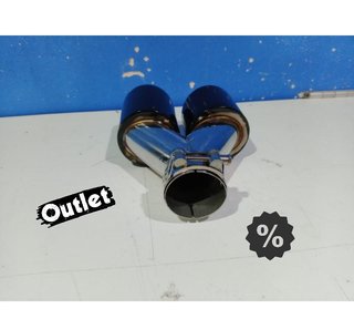 GF COLA IZQ ESCAPE UNIVERSAL 4 x 89MM ACERO INOX NEGRO AHUMA