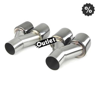 GF COLA IZQ ESCAPE UNIVERSAL 4 x 89MM ACERO INOX NEGRO AHUMA