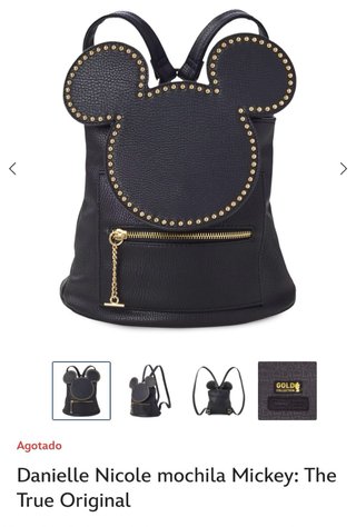 Mochila negra con orejas de Mickey