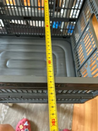 Caja de plástico plegable gris