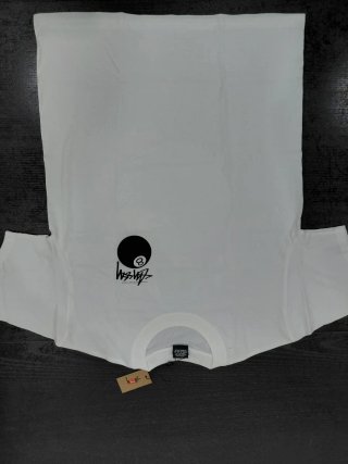 Camiseta Stüssy Blanca Bola Ocho Talla L