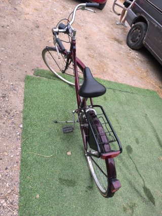 Bicicleta de paseo morada