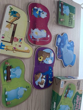 Juego de construcción y cuento con puzzles