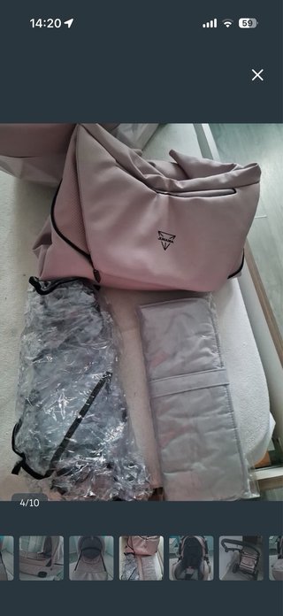 Carrito Junama S Class Rosa Polipiel 3 Piezas