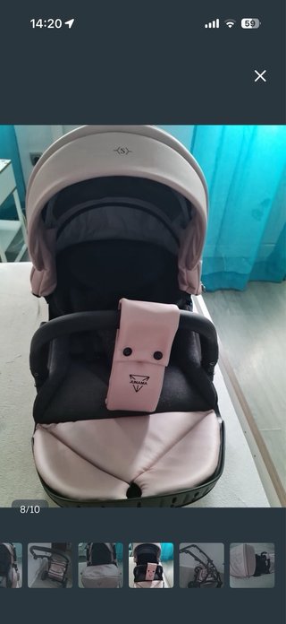 Carrito Junama S Class Rosa Polipiel 3 Piezas