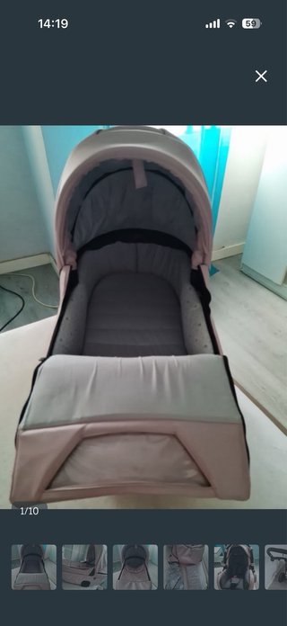 Carrito Junama S Class Rosa Polipiel 3 Piezas