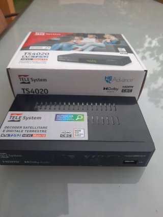TELE System TS4020 TDT SAT DVB-T2/S2 HEVC