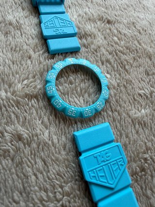 Bisel y correa TAG Heuer F1 azul claro