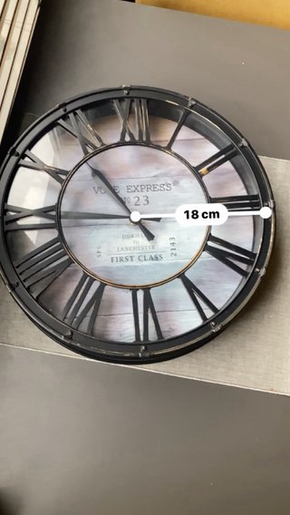 Reloj de Pared Vintage Estilo Industrial