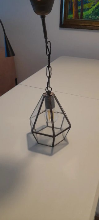 Lámpara de techo colgante de cristal