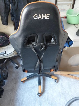 Silla Gamer GAME Negra/Naranja