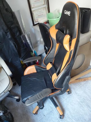 Silla Gamer GAME Negra/Naranja