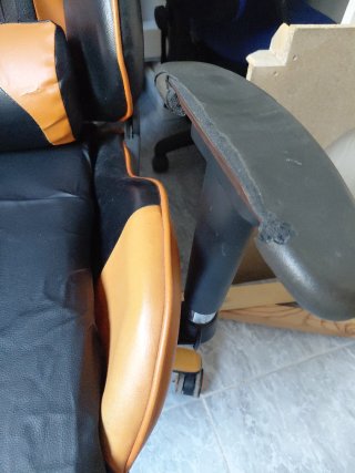 Silla Gamer GAME Negra/Naranja