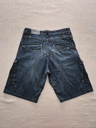 Pantalón Vaquero Corto Azul Oscuro Pull&Bear