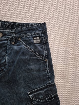 Pantalón Vaquero Corto Azul Oscuro Pull&Bear