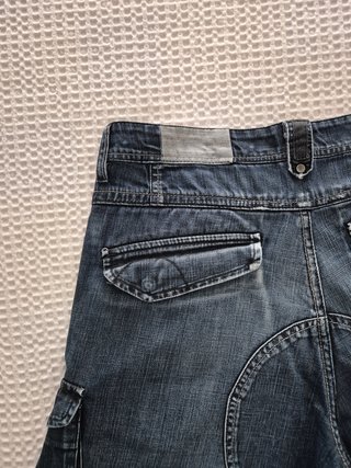 Pantalón Vaquero Corto Azul Oscuro Pull&Bear