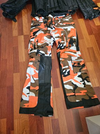 Chaqueta y pantalón moto Bering negro/naranja