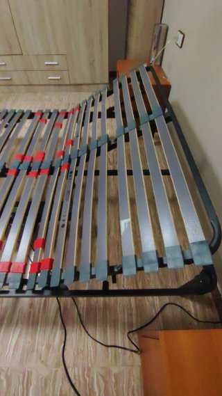 Somier Articulado Negro y Madera