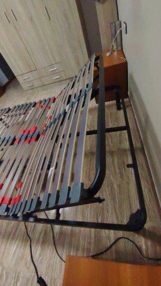 Somier Articulado Negro y Madera
