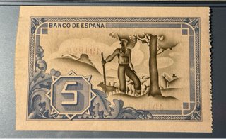 5 Pesetas 1937 Piedad Municipal de Bilbao
