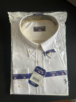 Camisa Polo Sport Ralph Lauren Blanca Talla L