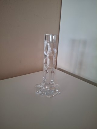 Candelabro cristal tallado