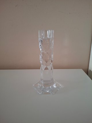 Candelabro cristal tallado