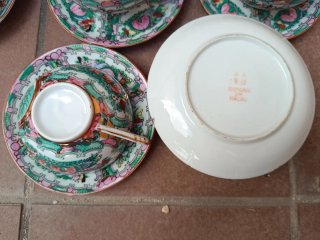 CONJUNTO DE TÉ PORCELANA DE MACAU