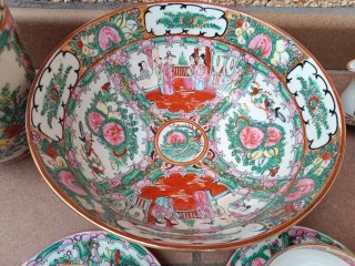 CONJUNTO DE TÉ PORCELANA DE MACAU