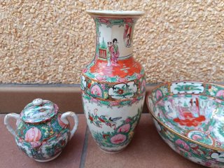 CONJUNTO DE TÉ PORCELANA DE MACAU