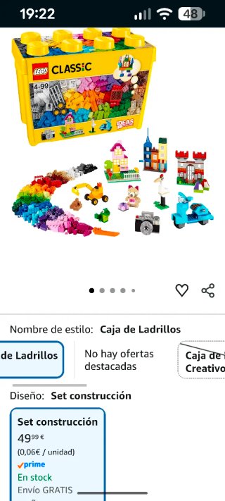 Lego Classic Caja Amarilla Piezas Sueltas