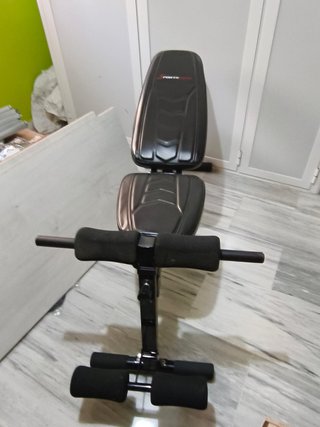 Banco de pesas profesional + abdominales de regalo