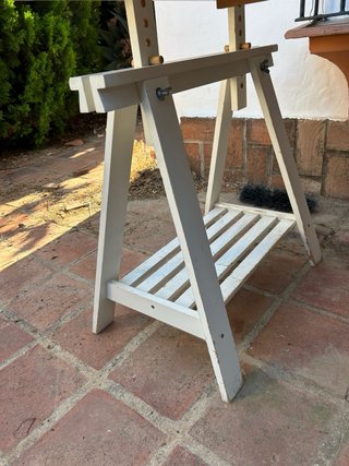 Escritorio cristal y madera