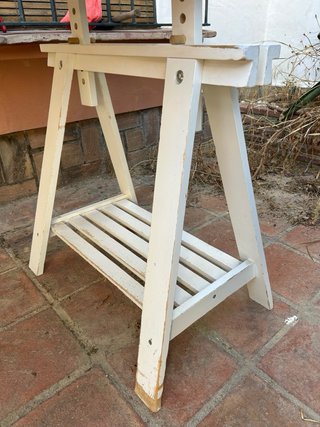 Escritorio cristal y madera
