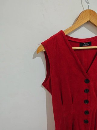 Vestido Bershka Rojo Talla S