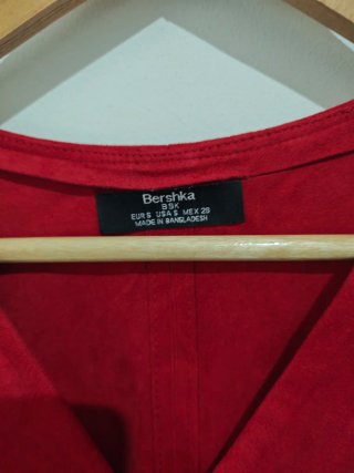 Vestido Bershka Rojo Talla S