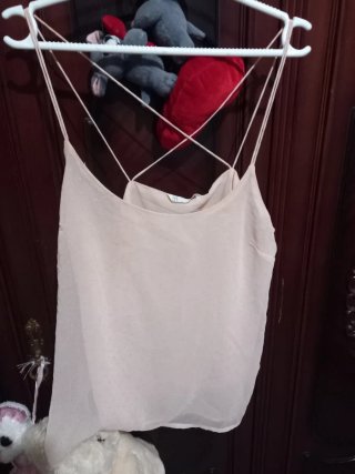 Camiseta tirantes rosa talla M