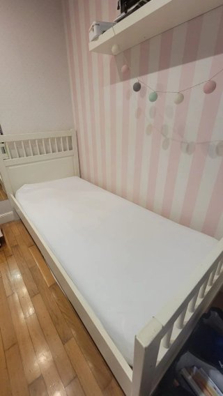 Cama Ikea Blanca 90cm